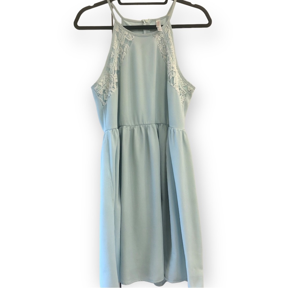 Xhilaration Mint Green Summer Dress, Lace Details, Casual, Birthday Party Large